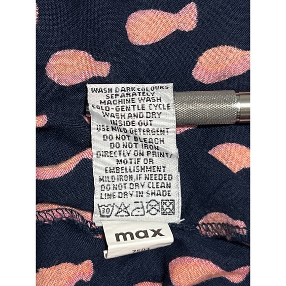 Max Dress Women’s Medíum Blue Multi Pockets Bohemian Made In India - Picture 14 of 14